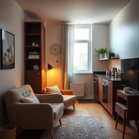 Aranżacja małej kawalerki