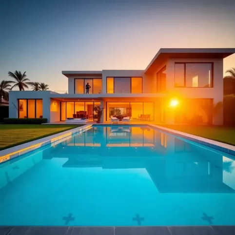 Dom z basenem na kawalerski