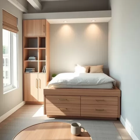 Kawalerka z miejscem do spania