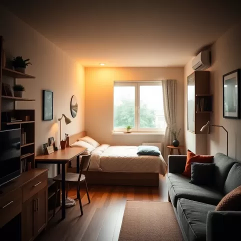 Mała kawalerka aranżacje