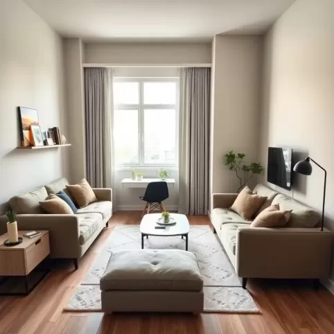 Nowoczesna kawalerka aranżacja